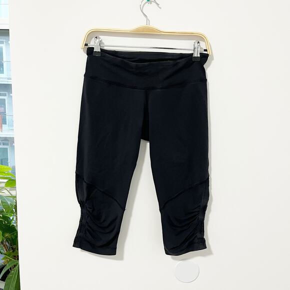 Lululemon Run For Your Life Black Crop Leggings Size 8 - Picture 2 of 6